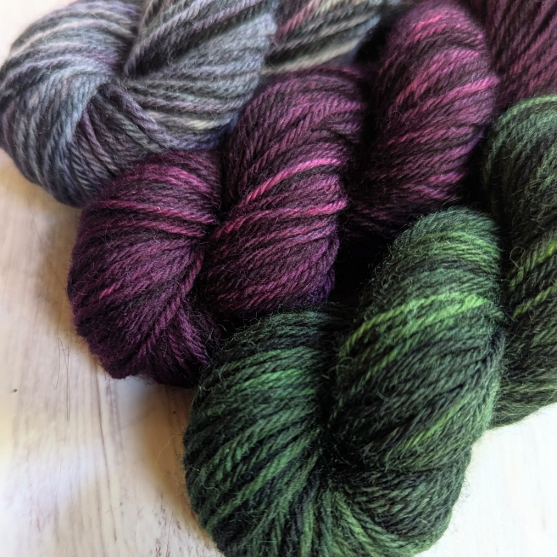 Shady Trio - Sporty BFL (100% Blue Faced Leicester - Set 3x50g)